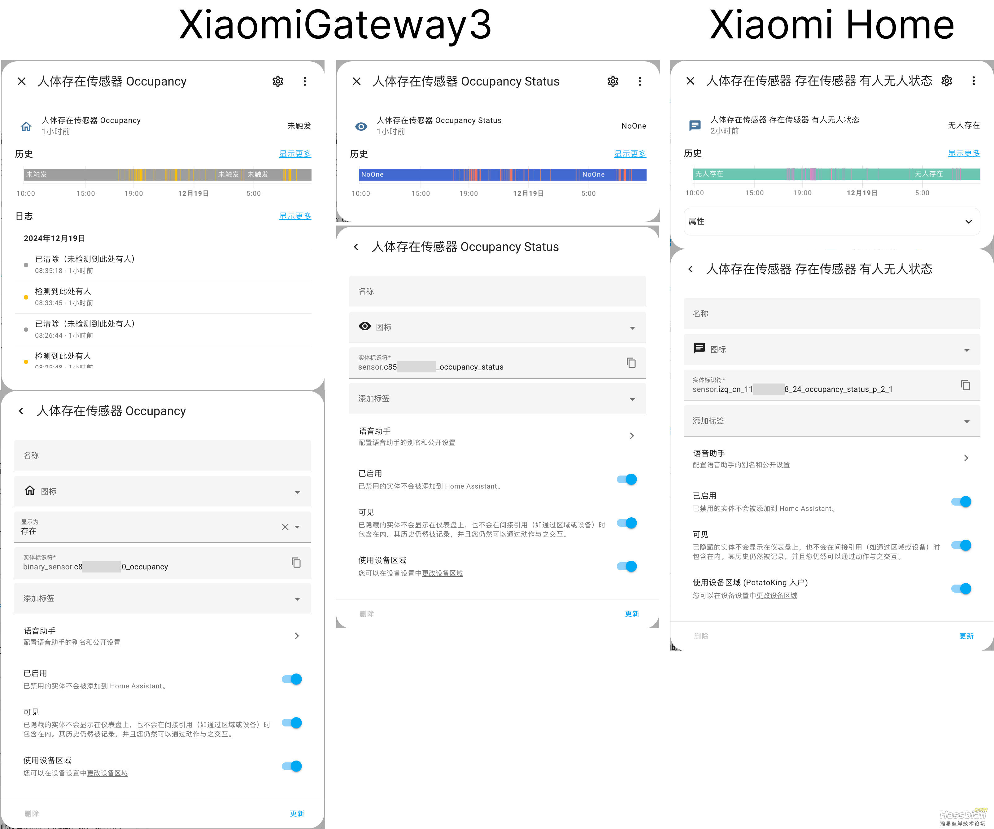 homeassistant 中的实体详情